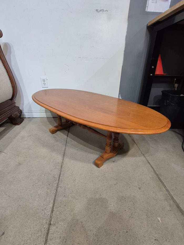 Roxton Solid Maple Oval Coffee Table