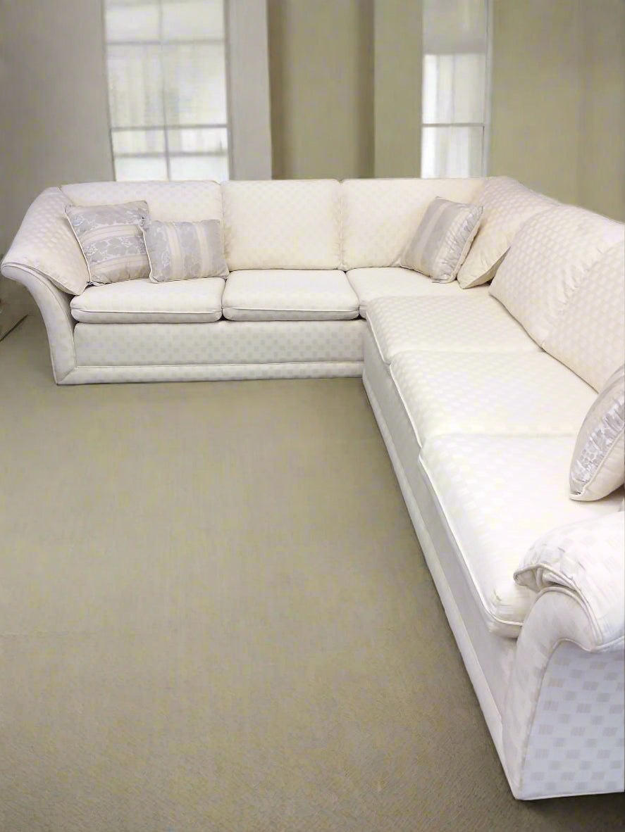 Light Cream Colored Sectional Sofa