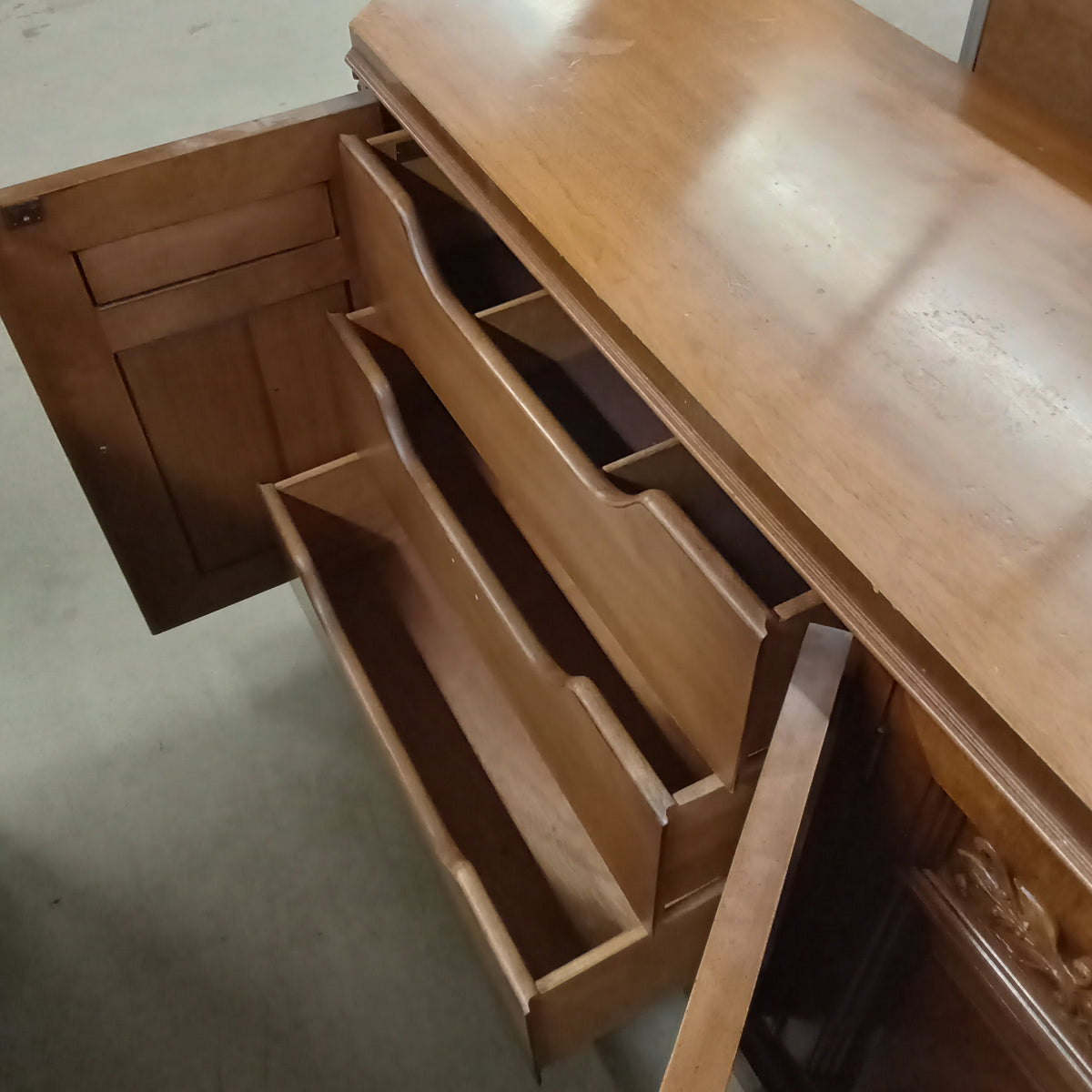 65"W Solid Wood Credenza