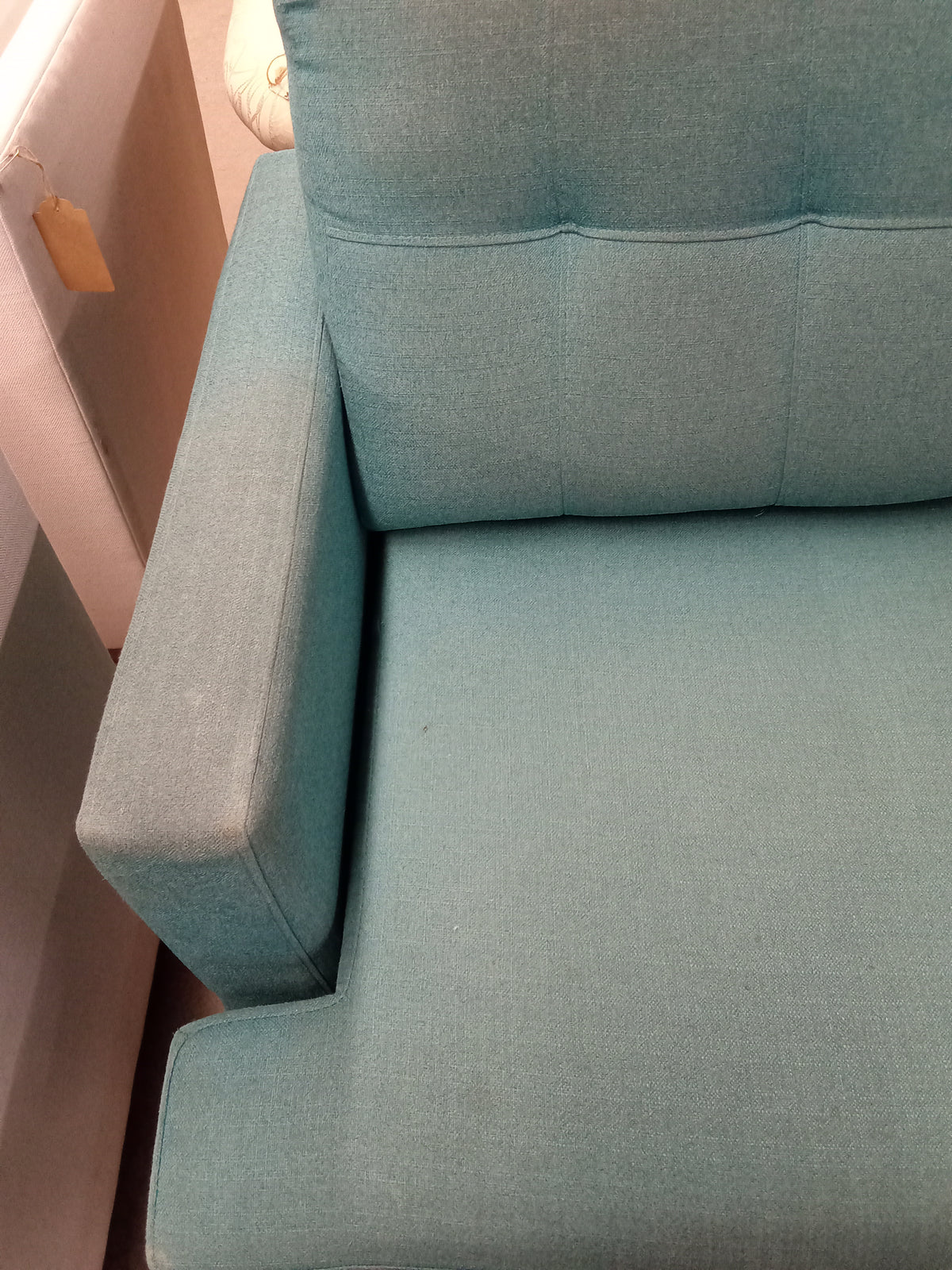 80"W 2-Piece Sectional Sofa in Aquamarine