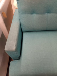 80"W 2-Piece Sectional Sofa in Aquamarine
