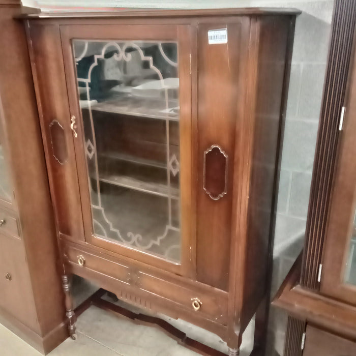 38"W Vintage Display Cabinet