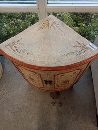 20"W Corner Cabinet with Painted Doors and Top