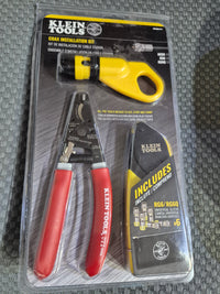 Klein Tools Coax Cable Installation Kit with Zipper Pouch