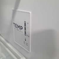 21"W White Fridge Freezer