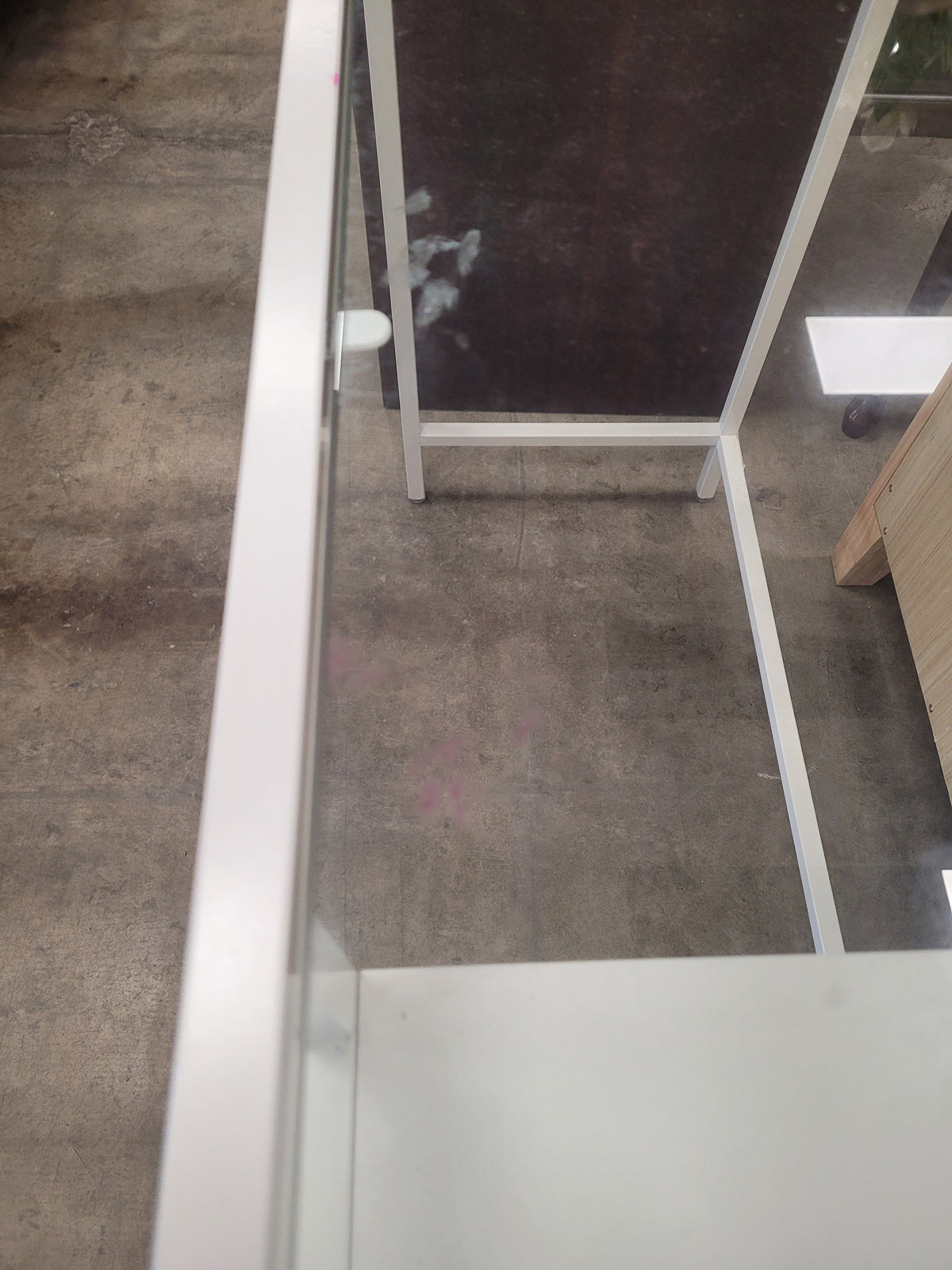 Small Modern Glass Top Laptop Desk