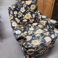 33"W Floral Fabric Arm Chair