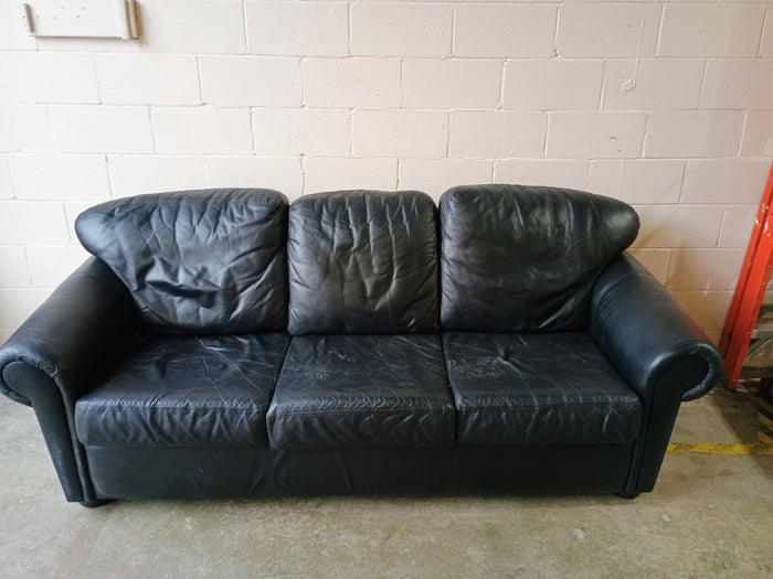 Three Seater Sofa in Black