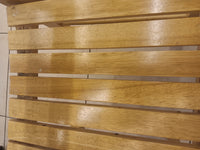 Slatted Light Accent Chair