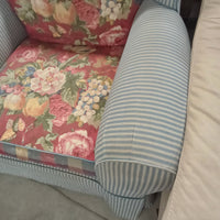 40"W Armchair in Floral Pattern