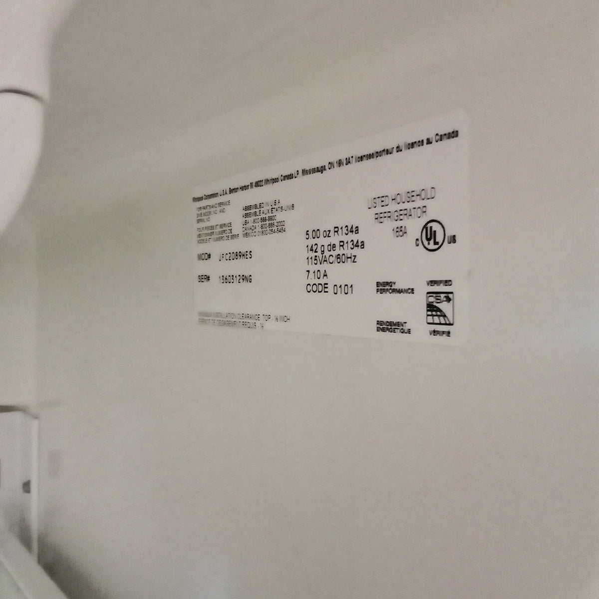 36"W Stainless Steel Fridge Freezer