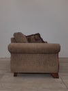 66" Brown Polyester Loveseat