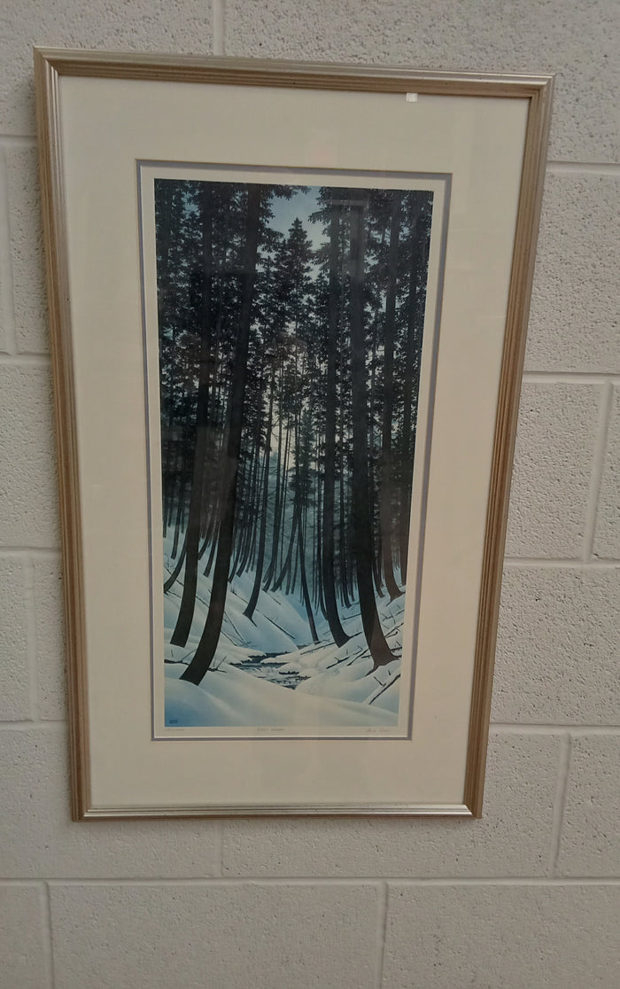 18"W "Elder Woods" Limited Edition Print - Framed