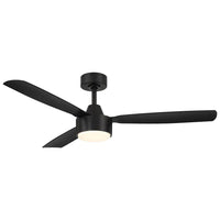 Covered Indoor/Outdoor Matte Black DC Motor Ceiling Fan