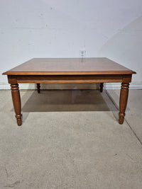 34" Square Parquetry Wood Coffee Table