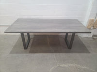120" W x 40" D Rectangular Solid Wood Table