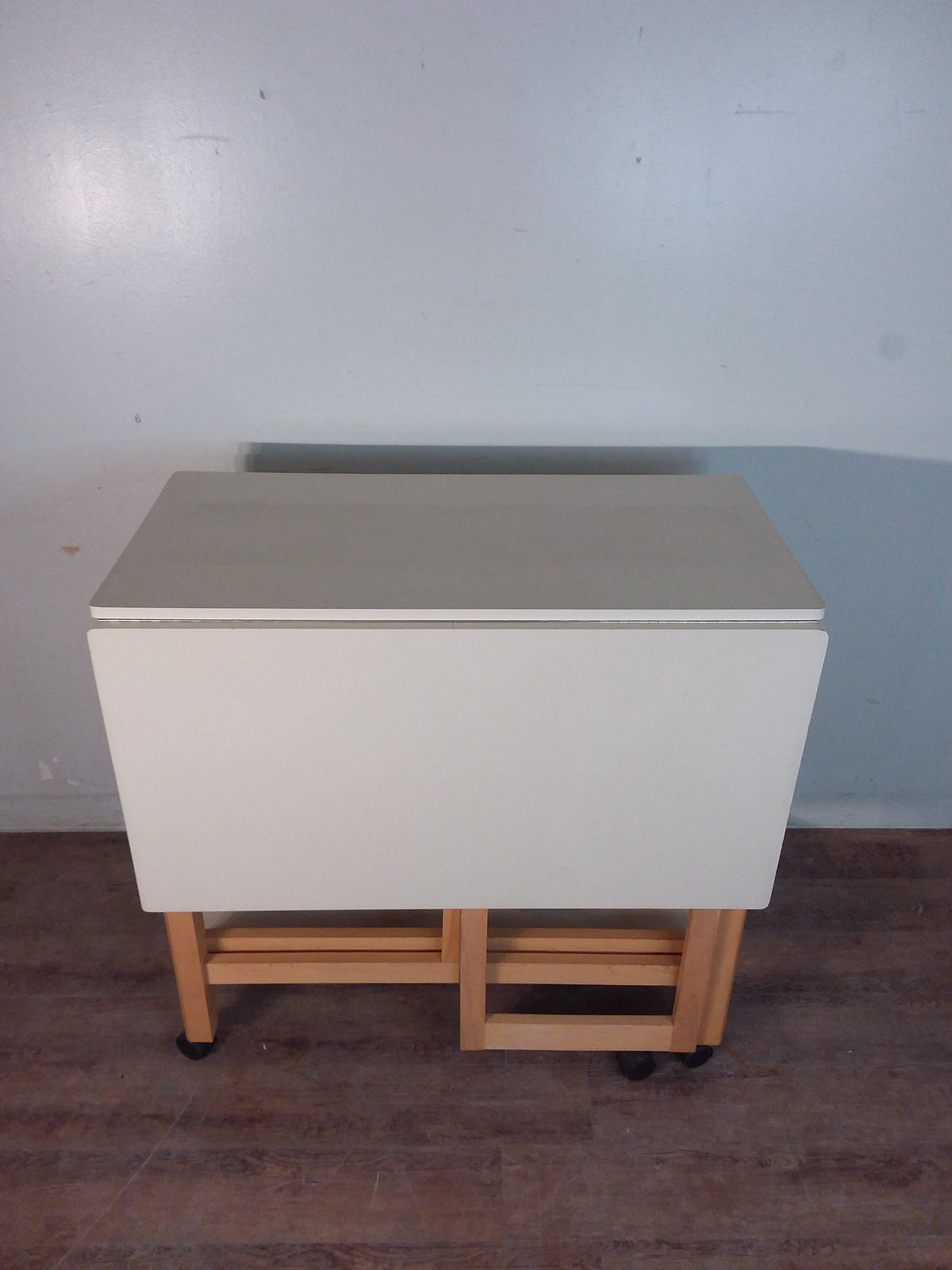 White Laminate Folding Work Table