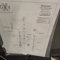 Widespread Kitchen Faucet with Side Spray