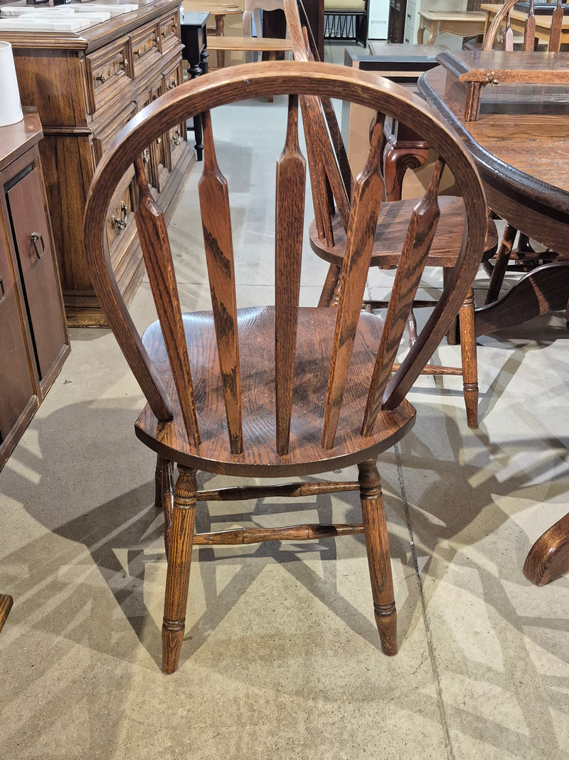 Solid Oak Dining Set w/6 chairs
