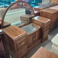 48"W Art Deco Style Bedroom Vanity with Mirror