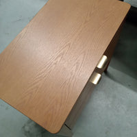 24"W Two Drawer Side Table with Power Outlet
