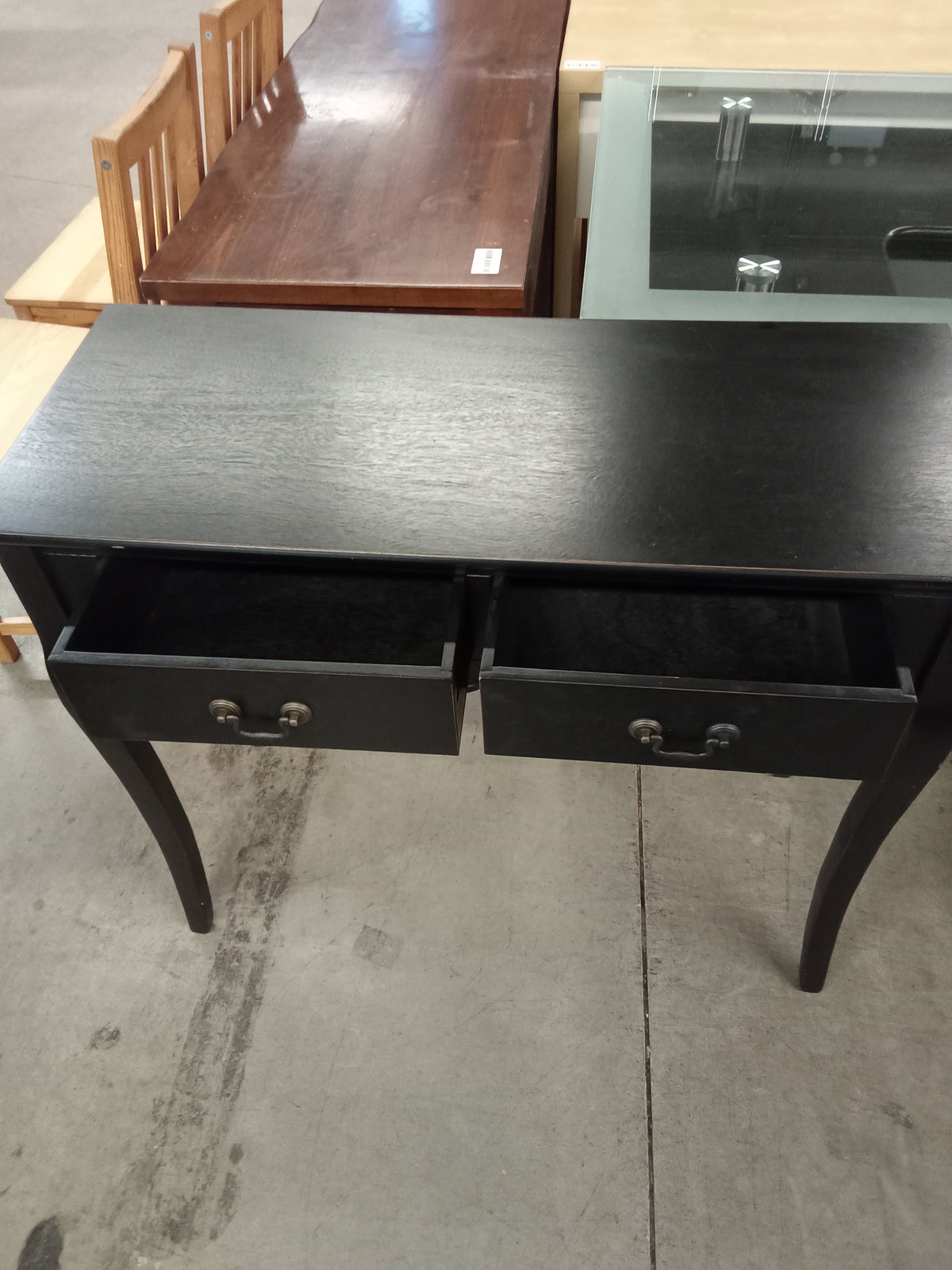 33.5"W Two Drawer Desk