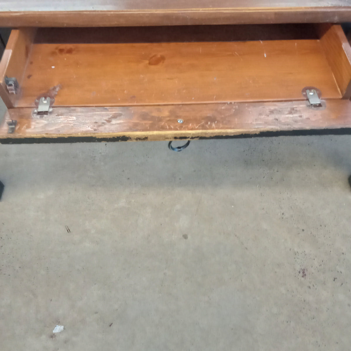 60"W Three Drawer Desk - Knotty Pine