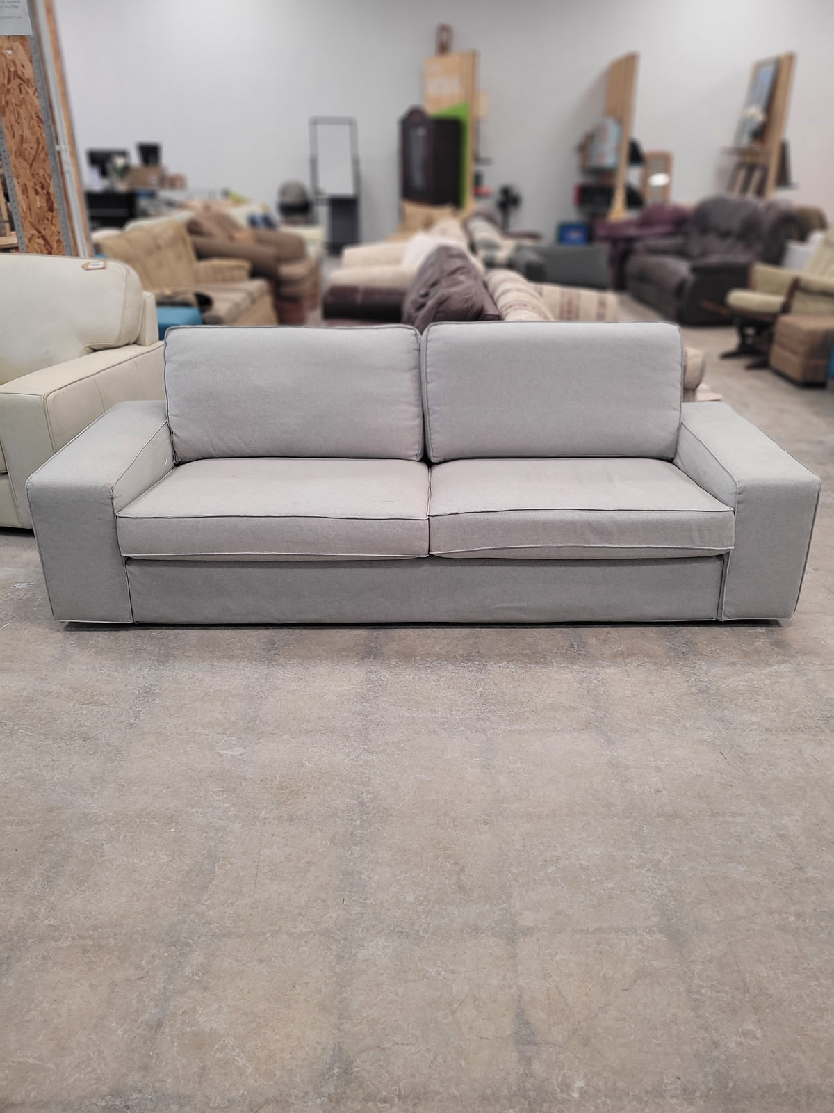 Light Grey Modern-Style Sofa