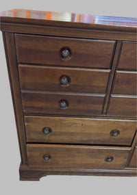 64"W Dark Walnut Dresser