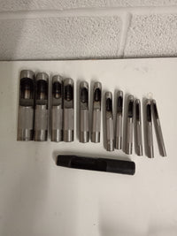 13 Piece Hollow Leather Hole Punch Set