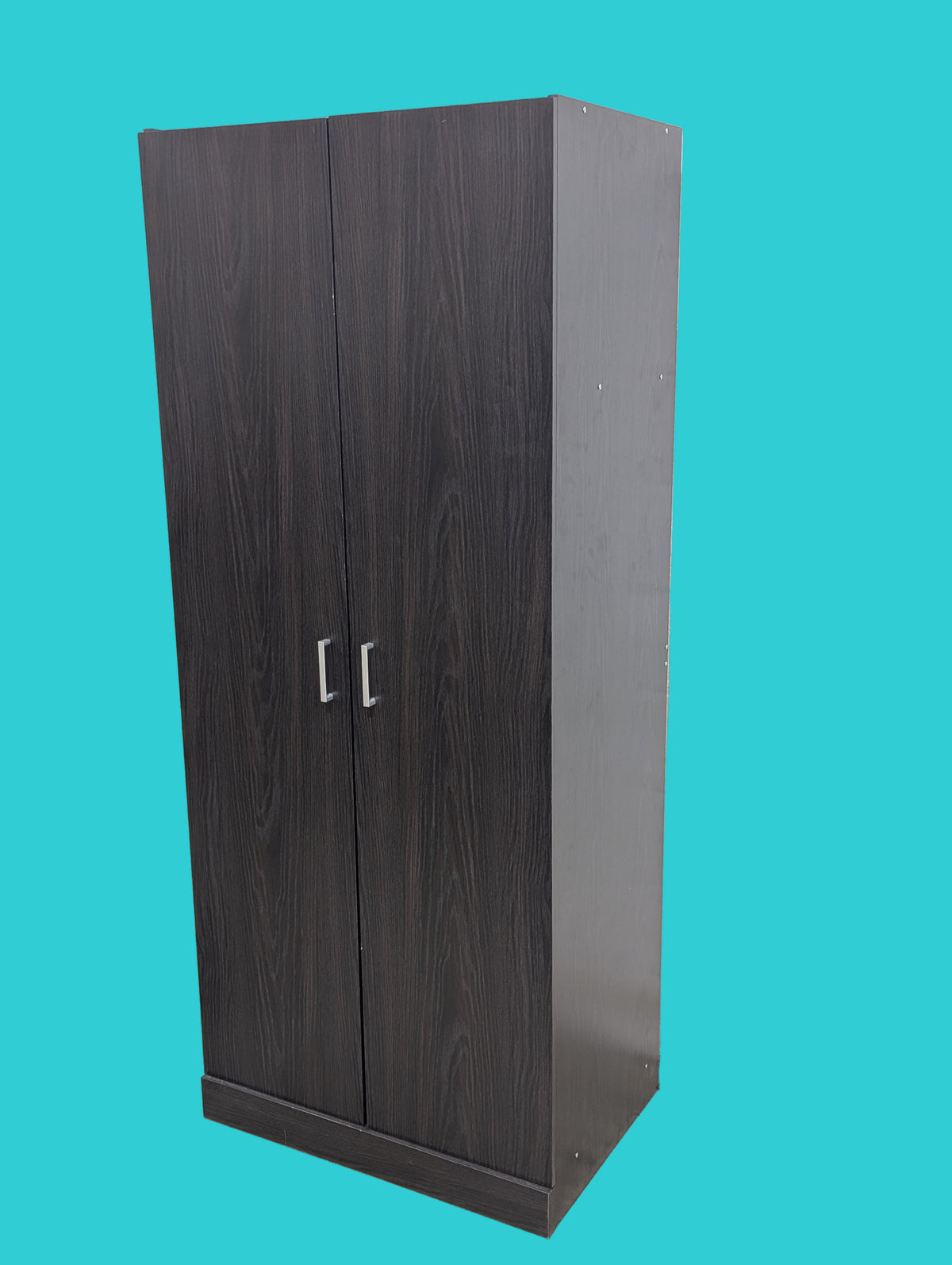 Black-Brown Two Door Wardrobe