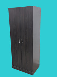 Black-Brown Two Door Wardrobe