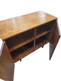 Mid Century Modern Walnut 2-Door Cabinet