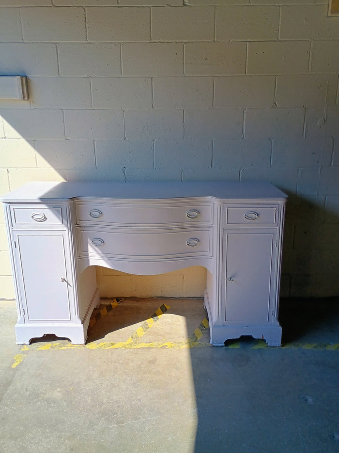Grey Desk w/ Four Drawers