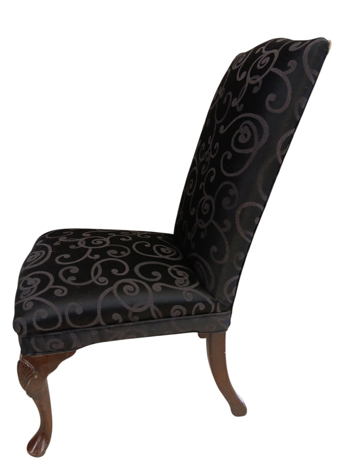 Damask Parsons' Dining Chairs - Pair