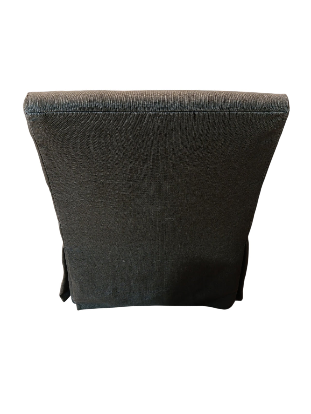 Green Skirted Swivel Armchair