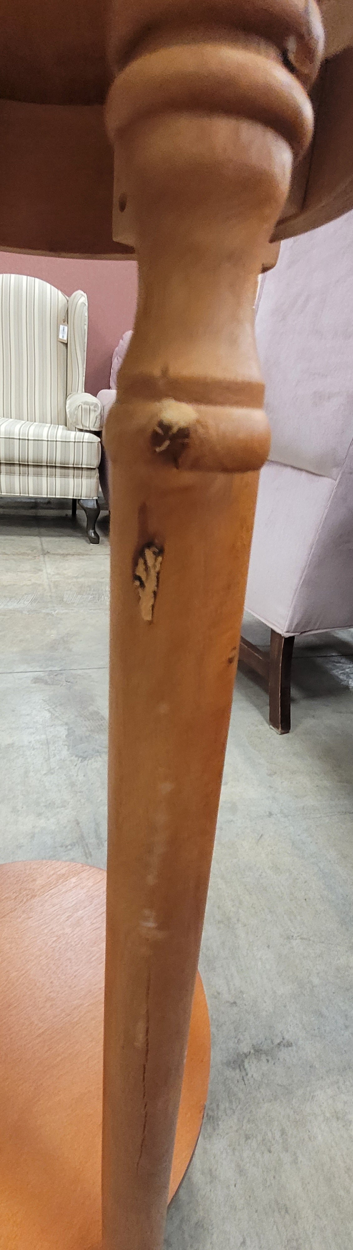 Small Round Wooden Side Table