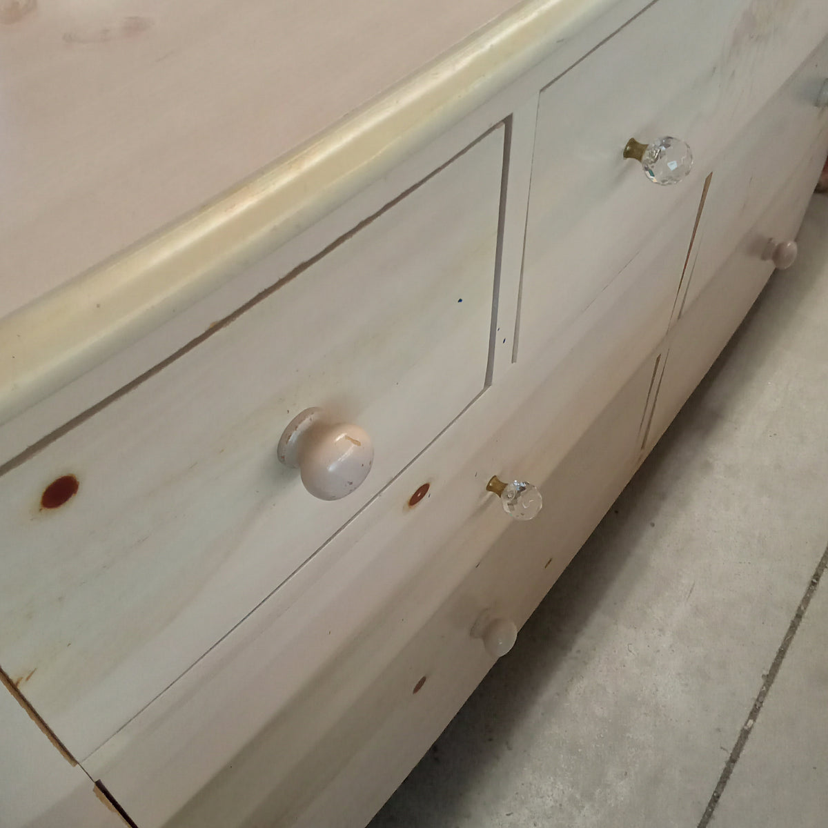56"W 7-Drawer Dresser with Mirror
