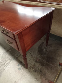 55"W Double Pedestal Wooden Desk