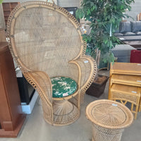 Peacock Chair w/Table $495