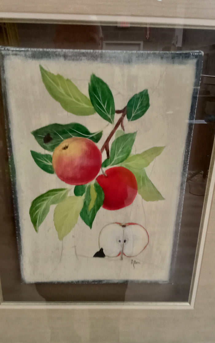22.5"W Framed Still Life - Apples