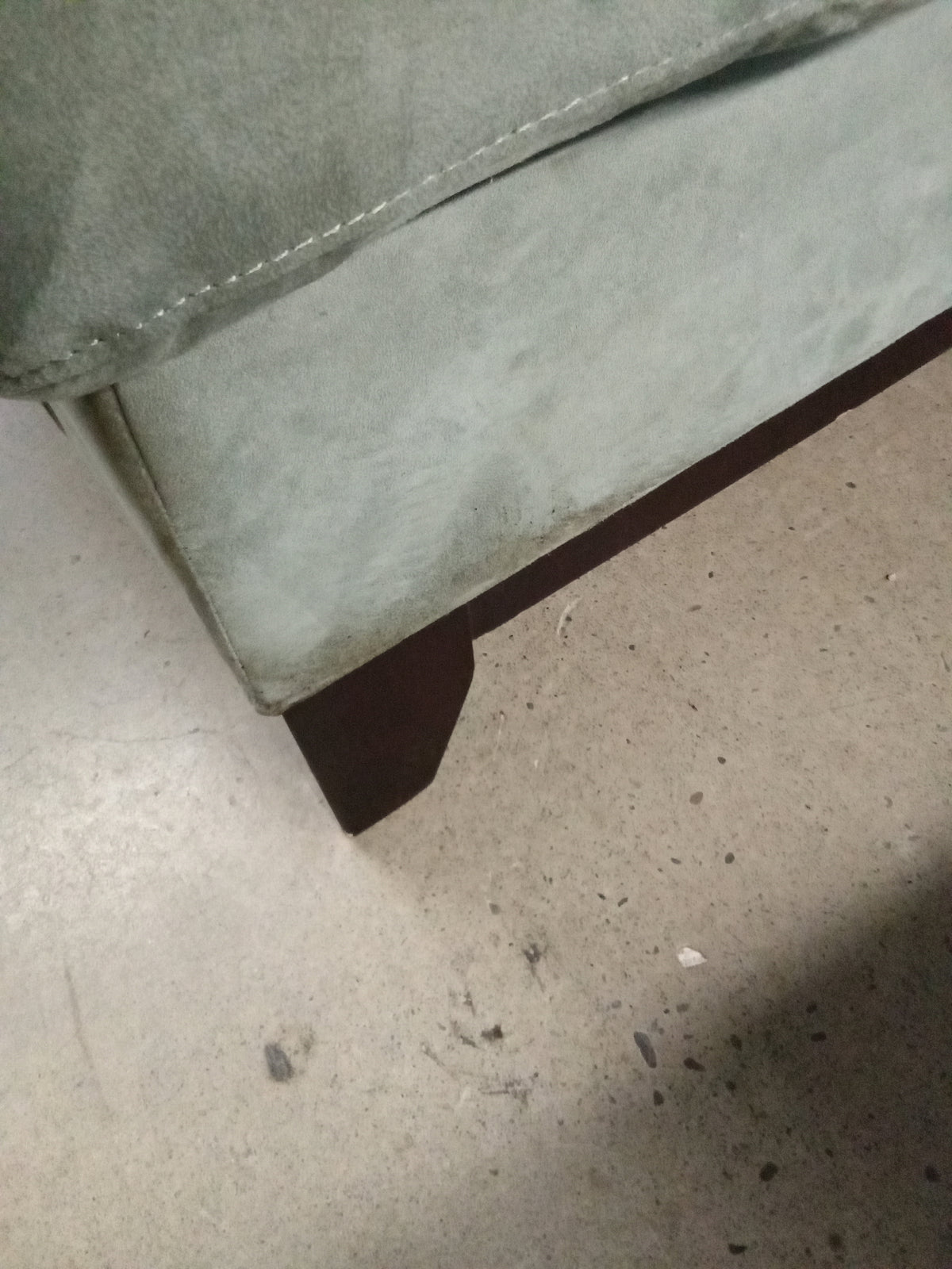 82"W Sea Foam Green Love Seat - Minor Stains