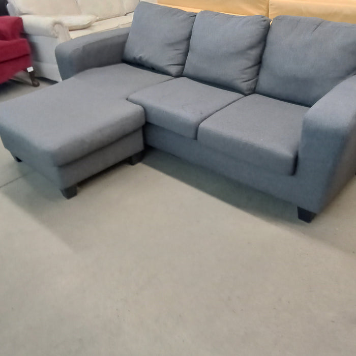 82"W 2-Piece Sectional Sofa in Gray Fabric