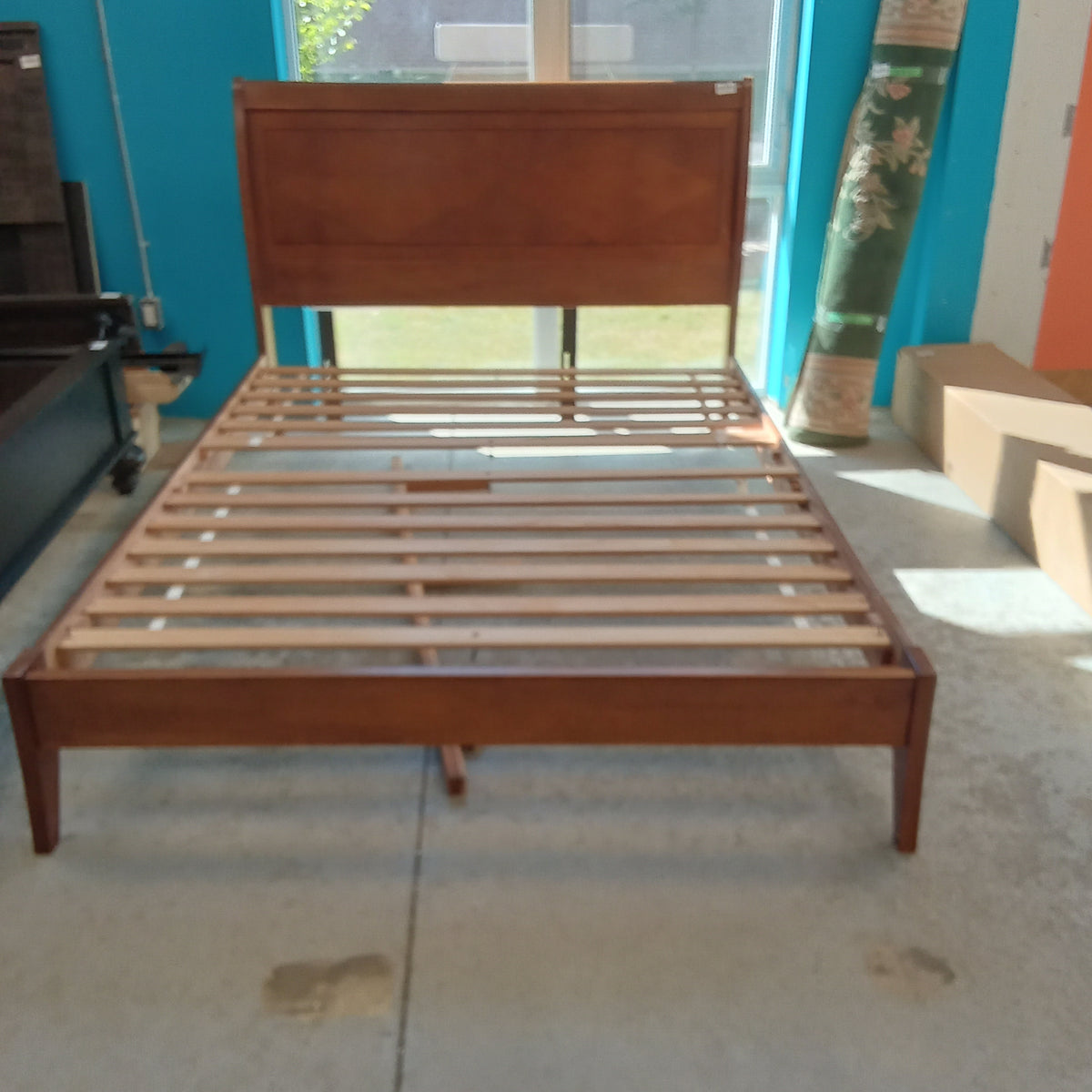 64"W Wooden Queen Bed Frame