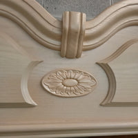 60"W Three Cupboard with Six Drawer Armoire