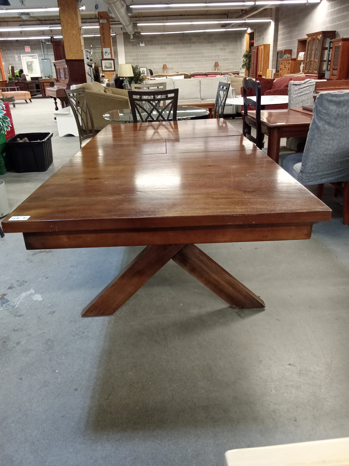 72"W Extendable Wood Dining Table