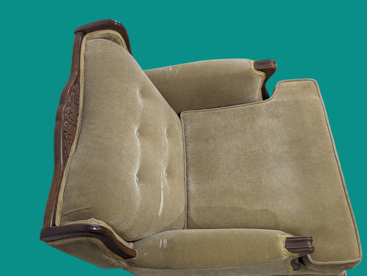 Green Regency Style Armchair