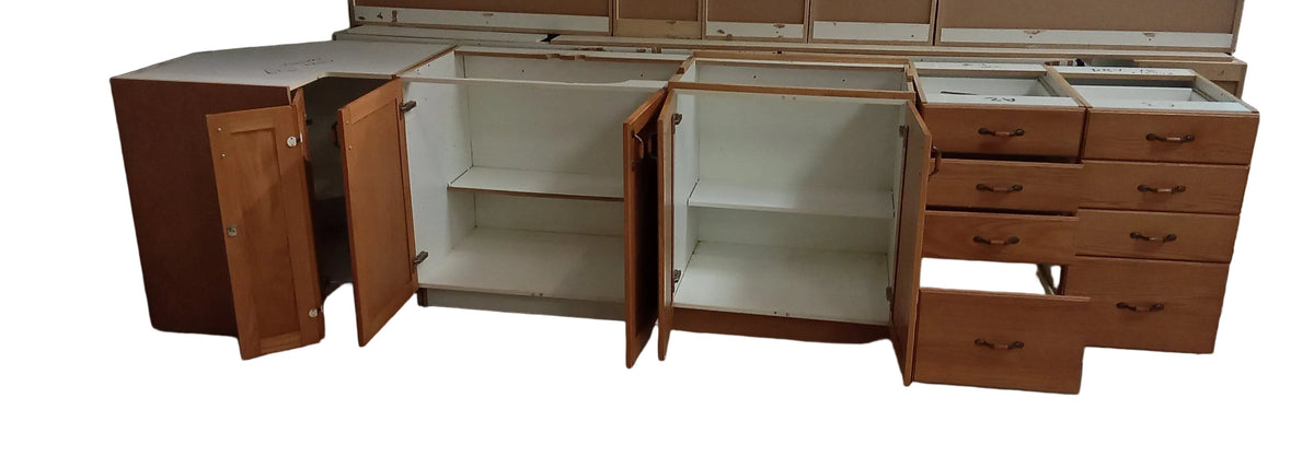 Traditional Oak Base Cabinet Kitchen