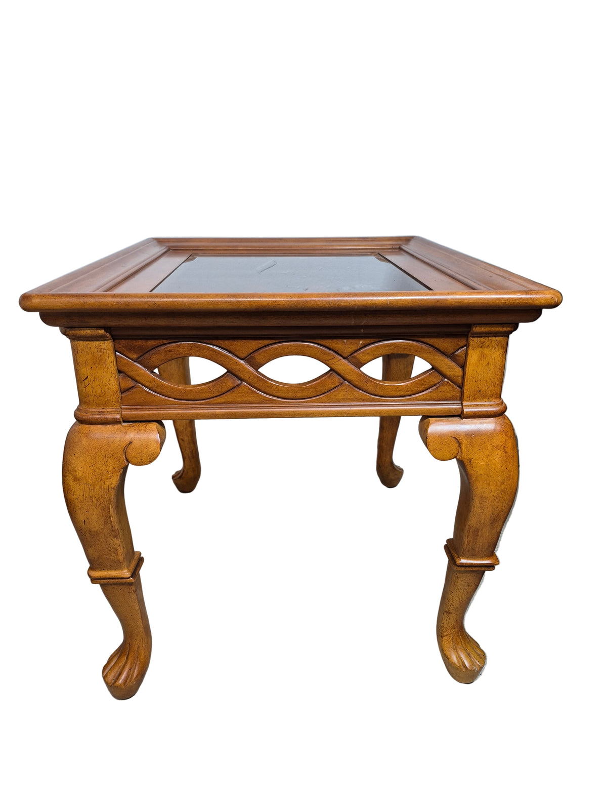 Tinted Glass Insert Side Table