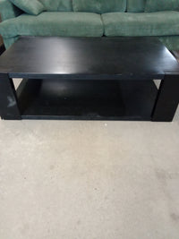 30"W Black Wood Table